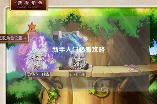 新手入门必看攻略